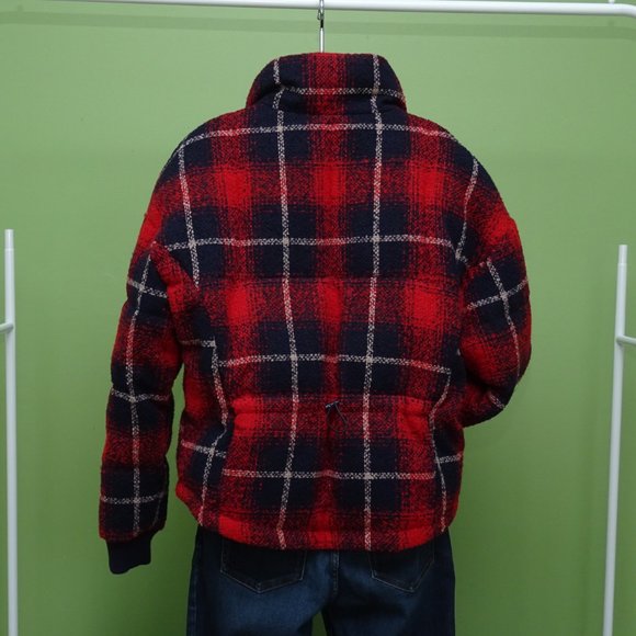 Women's Levi's Red and blue bomber jacket size Medium - Picture 4 of 9